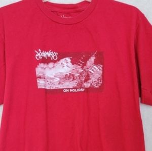 Journey's Tee Red Holiday Christmas Staff Uniform T-Shirt L